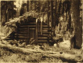 Untitled (Log Cabin in Woodland)