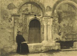 Untitled (Ancient Building and Monk)