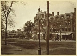 a: College House; b: Interior of Appleton Chapel at Harvard