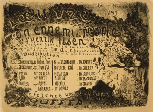 Program for Théâtre de l'Oeuvre (Un Ennemi du peuple)