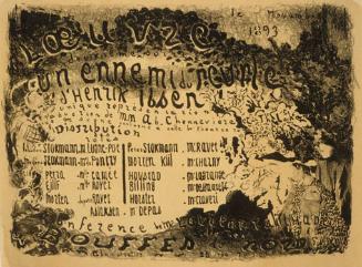 Program for Théâtre de l'Oeuvre (Un Ennemi du peuple)