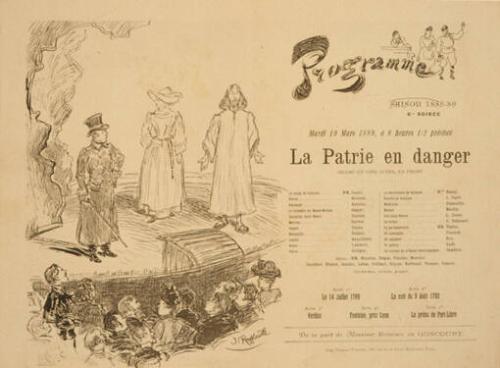 Program for Théâtre Libre (La Patrie en Danger)