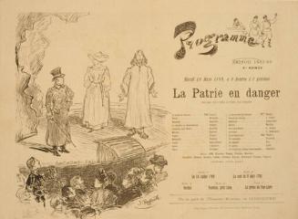 Program for Théâtre Libre (La Patrie en Danger)