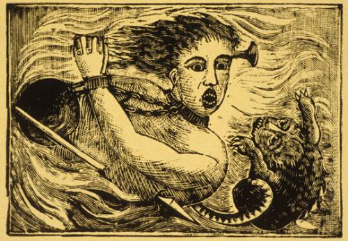 Untitled (Prisoner and creature)