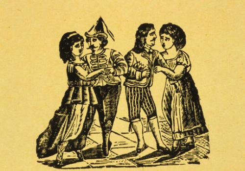 Untitled (Two courting couples)