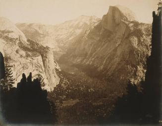 Half Dome, Cloud Rest, North Dome, Mirror Lake, Washington Column, Royal Arches, The Domes from Moran's Point Near Union Point