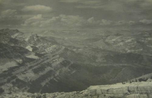 Mountain Rockies, Cloudy Day