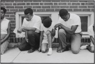 John Lewis at the Cairo Demonstration. Basis for SNCC Poster, "Come Let Us Build a New World Together," Cairo, Illinois