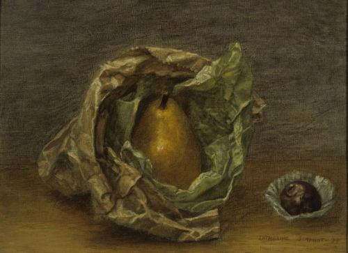 Pear in Paper Bag