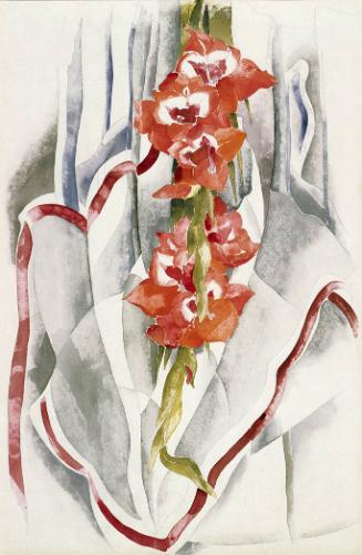 Gladioli and Red Napkin