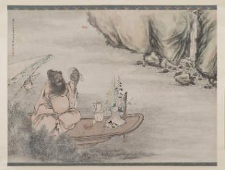 Zhong Kui the Demon Queller in Self-Admiration