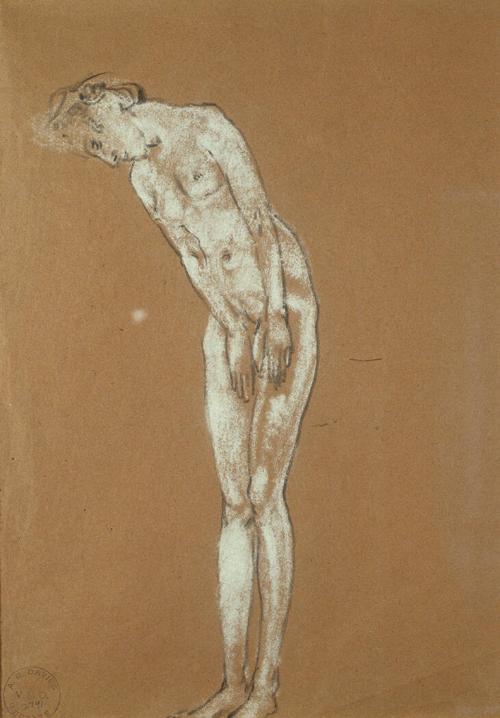 Nude with Hands on Thighs