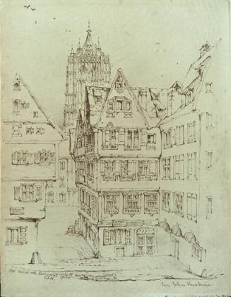 Old Houses and Cathedral Spire, Ulm