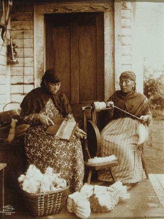 Indian Woman Spinning Wool, Seattle