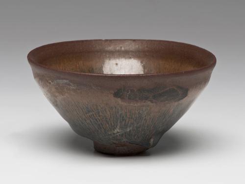 Tea Bowl with “Hare’s Fur” Glaze