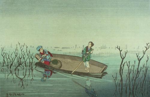 Sea at Ōmori in the Morning (Ōmori asa no umi)