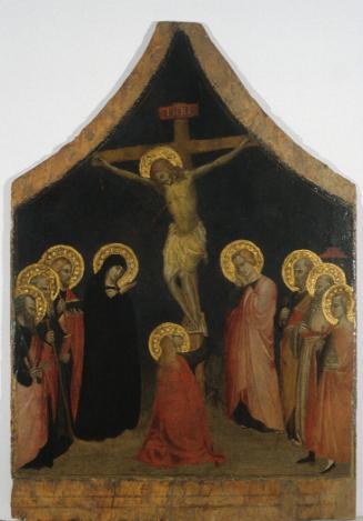 Crucifixion Scene with Saints