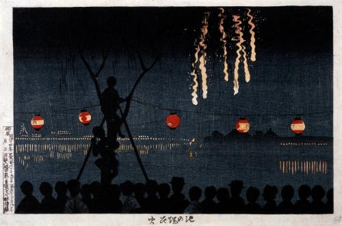 Summer Fireworks at Shinobazu Pond, Tokyo