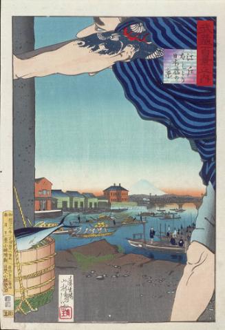 View of Nihonbashi Bridge from Edo Bridge (Edobashi yori Nihonbashi no kei)