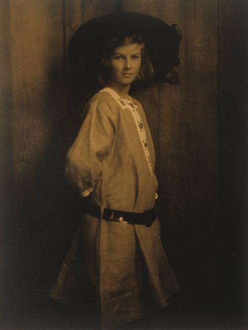 Girl with Large Hat