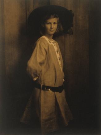 Girl with Large Hat