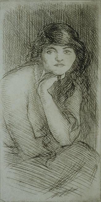 Woman Resting Chin on Hand
