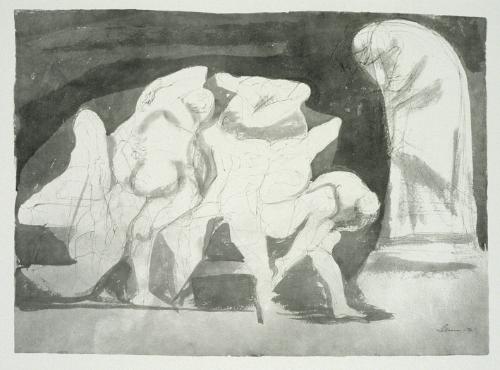 Circle of Tormented Souls; Dante Looking On