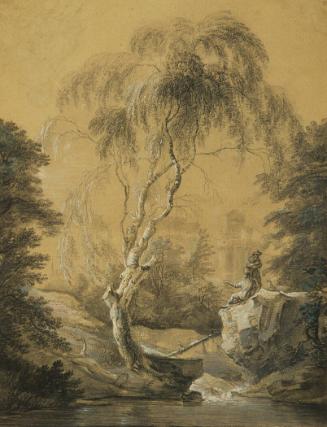 View of a Rocky Pool with Windsor Castle