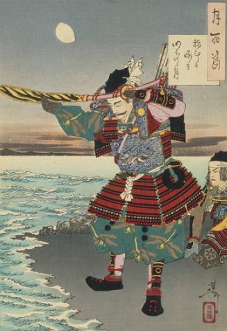 Dawn Moon at Inamura Cape (Inamurasaki akebono no tsuki)
