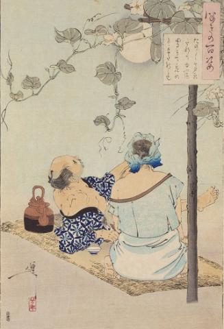A Peasant Couple Enjoying the Moonlight