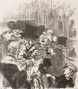 It's always risky to take a sensitive child to see the paintings of Mr. Gallait and to recite with a loud voice details of the decapitation of count Egmont.  (Le danger de faire voir à des enfants trop impressionnables le tableau de monsieur Gallait et de lire devant eux à haute voix la notice sur la décapitation du comte d'Egmont.)