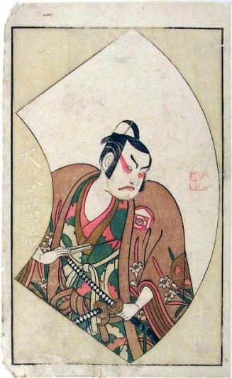 Actor Ōtani Hiroji III as Kudō Suketsune in a Play about Soga Brothers