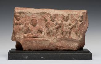 Relief of a Meditating Buddha and Worshipers