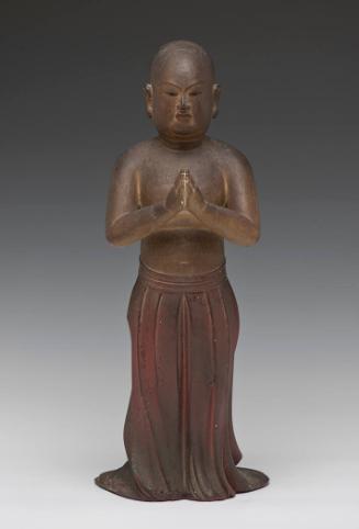 Prince Shōtoku Taishi as a Child Praying to the Buddha