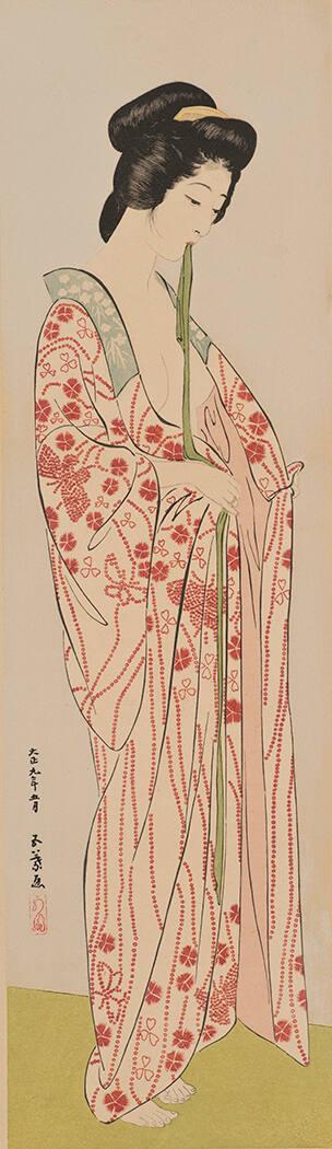 Woman in Loose Kimono
