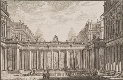 Courtyard Surrounded by Porticoes