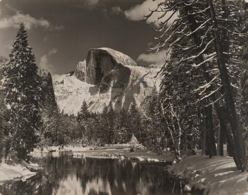 Half Dome, Merced River, Winter, Yosemite