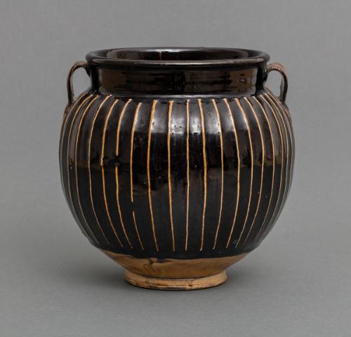 Jar with Ribbed Design