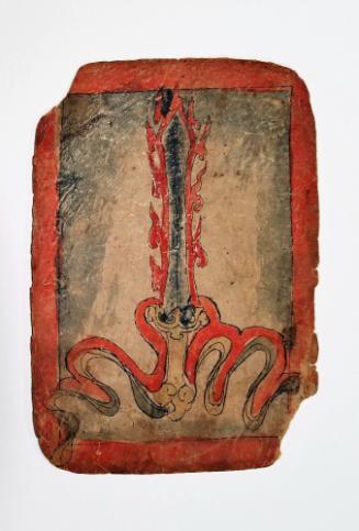 Initiation Card, Flaming Sword