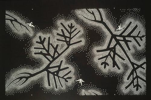 Pine Seedlings and Origami Cranes