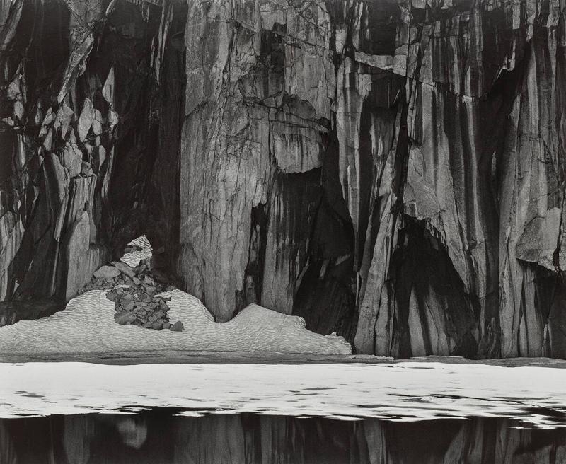 Frozen Lake and Cliffs, Sierra Nevada, Sequoia National Park ...