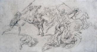 Battle of Nude Footsoldiers and Equestrians