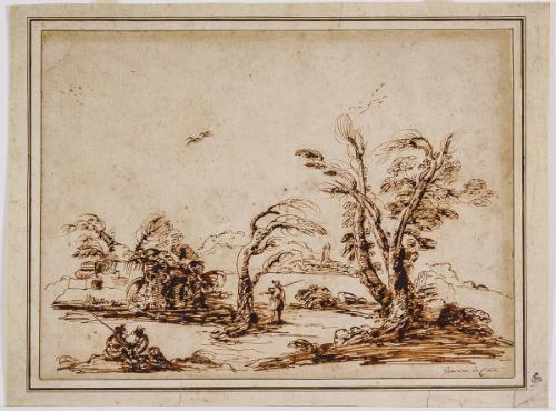 Landscape with Figures and Trees