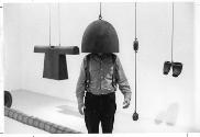 Installation view of the Artist inside HEADbell. Photo courtesy of the Artist. Photo Credit: To…