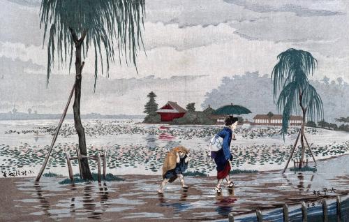 In the Rain by Shinobazu Pond (Shinobazu chihan uchū)