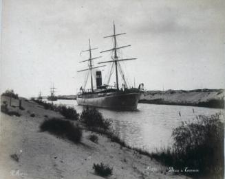 Dacca and Coussoum (boat on canal)