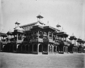 Temple With Two Men Standing