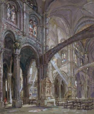 Interior of Malines Cathedral