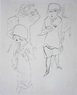 Ladies (a) and Four Men (b)