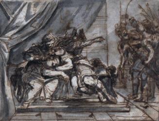 Delilah Cutting Sampson's Hair